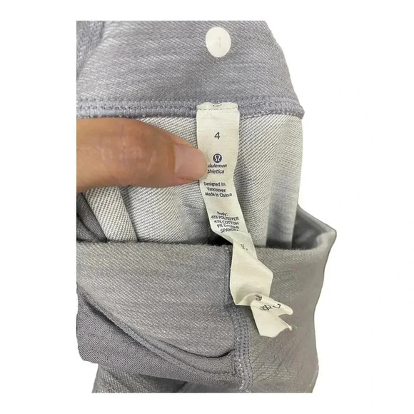 Lululemon cuff pant size 4 blue / grey - Picture 8 of 8